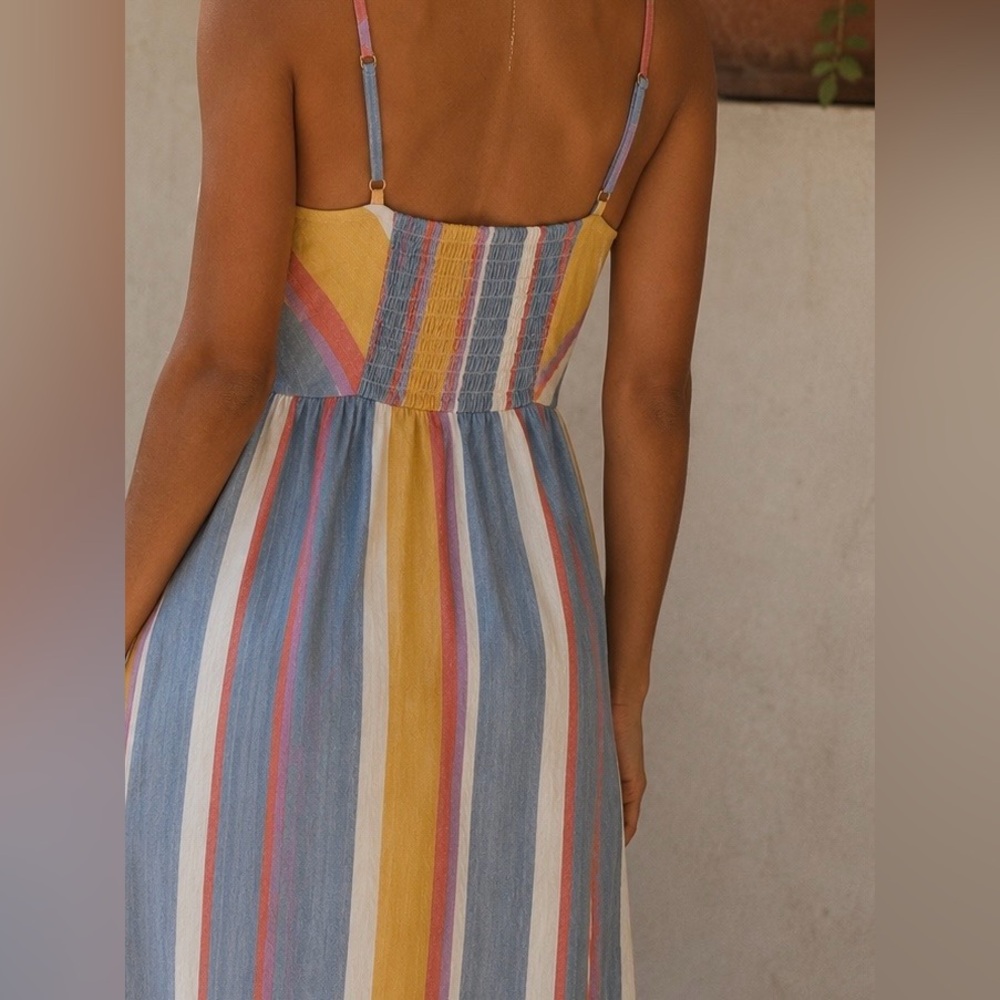Urban Outfitters Striped Spaghetti Strap Dress - Picture 2 of 4